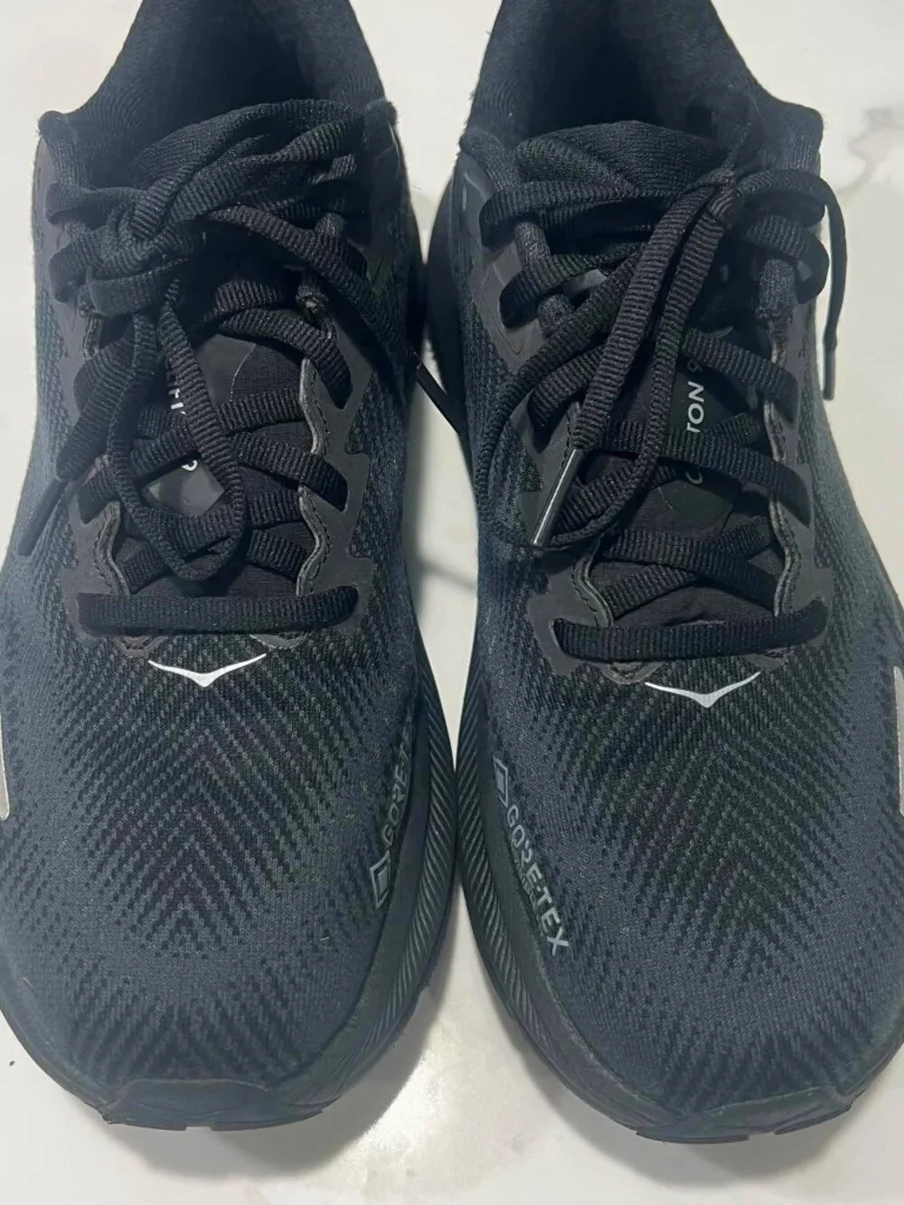 HOKA Womens Clifton 9 GTX Waterproof Running Shoes Black Size 8.5
